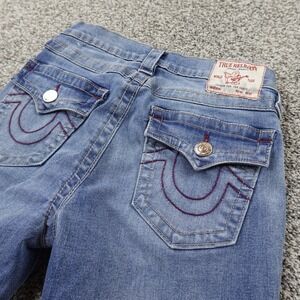True Religion Jeans Womens 25 Blue Denim Pants Halle Skinny Stretch Flap Pocket